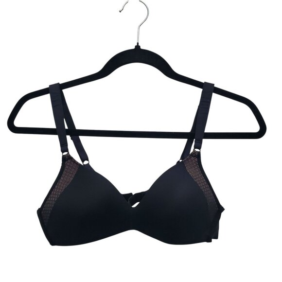 Warner's‎ RN2771A Cloud 9 Super Soft Wireless Lift Comfort Bra Black Size 34A - Picture 1 of 4